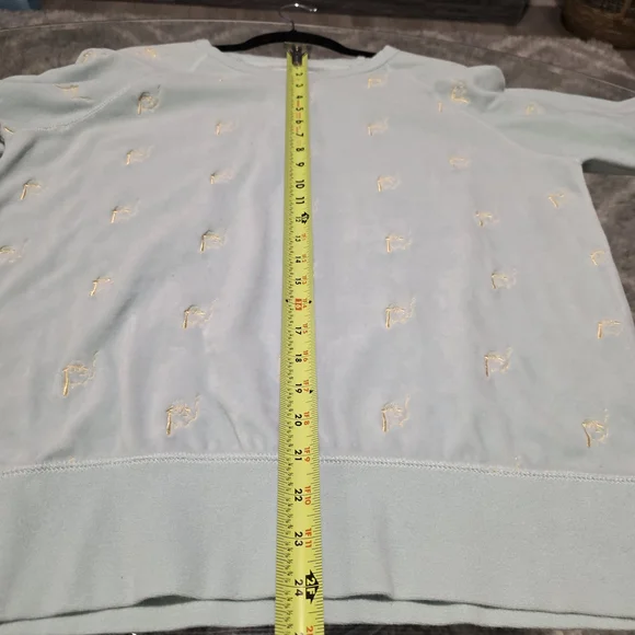 Light Blue Sweater with Embroidered Details - Picture 9 of 10